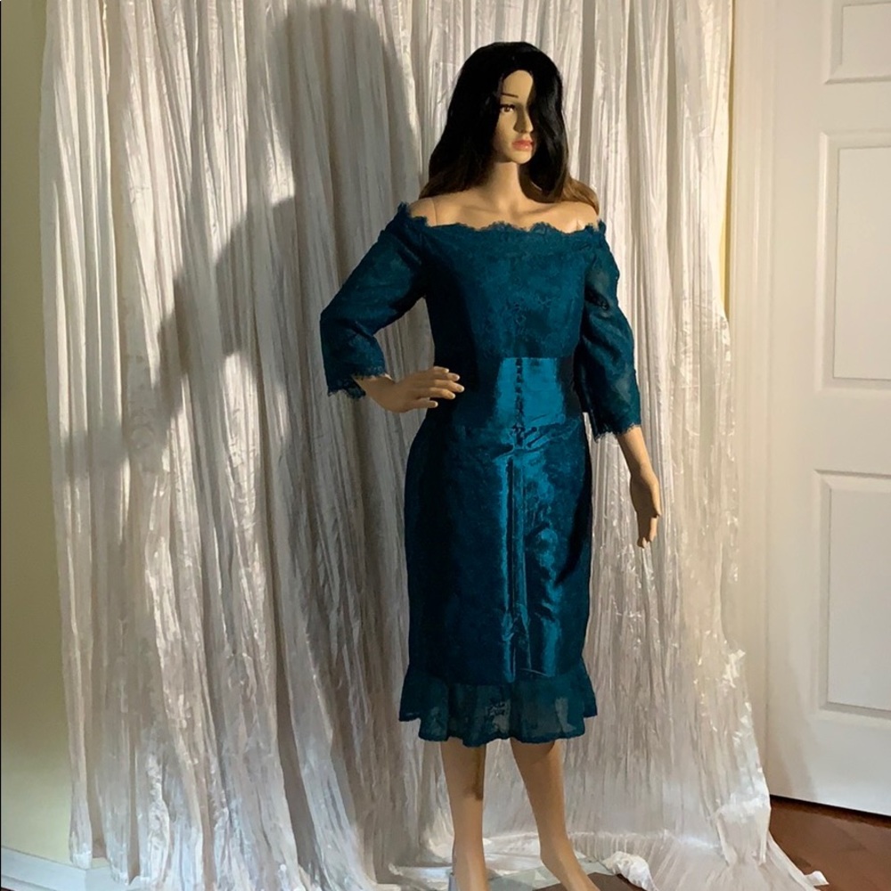 Romantic off the shoulder dress